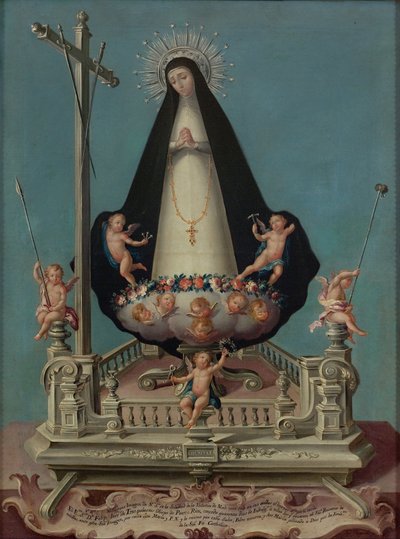 Virgin of Solitude, from the Mínimos de la Victoria Convent by osé Campeche