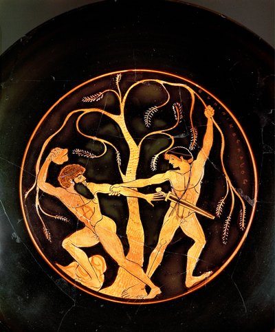Theseus with the Robber Sinis by painting Elpinikos