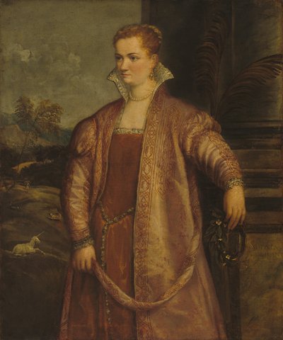 Irene di Spilimbergo by possibly begun by Gian Paolo Pace Assistant of Titian