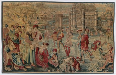 Winter: Skating Scene by possibly by Gobelins Manufactory