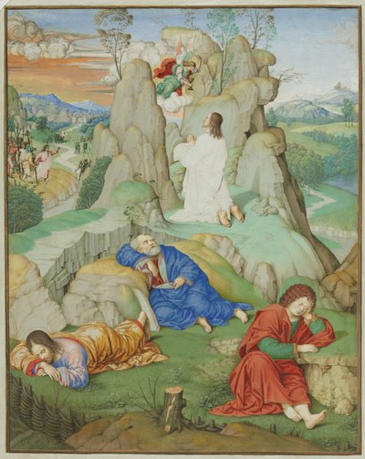 Full Page Miniature: The Agony in the Garden by probably by Timoteo Viti