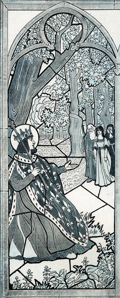 Words of Louis IX Doing Justice at the Foot of an Oak by pseudonym for Onfray de Breville Jacques Job