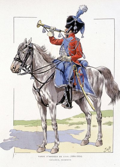 Guard of Honour of Lyon from 1804 to 1814, Trumpet Horseman - in 