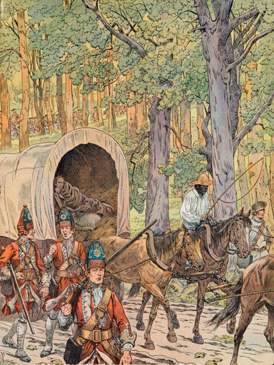 George Washington with the Army of General Edward Braddock by pseudonym for Onfray de Breville Jacques Job
