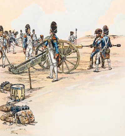 Gunners of the Great Armee by Napoleon Bonaparte, Private Collection by pseudonym for Onfray de Breville Jacques Job
