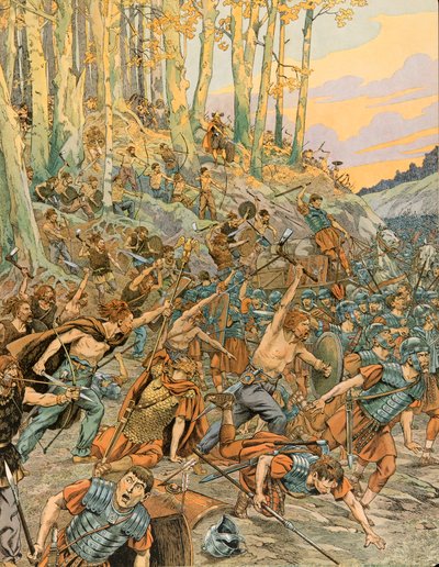 Battle of Aduatuca by pseudonym for Onfray de Breville Jacques Job