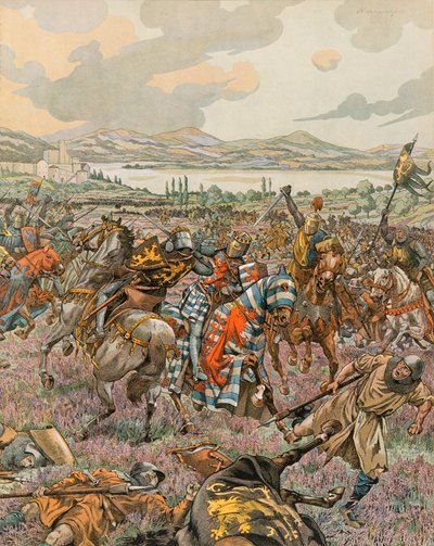 History of Belgium: John I, Duke of Brabant, Victorious at the Battle of Woeringen in 1288 by pseudonym for Onfray de Breville Jacques Job