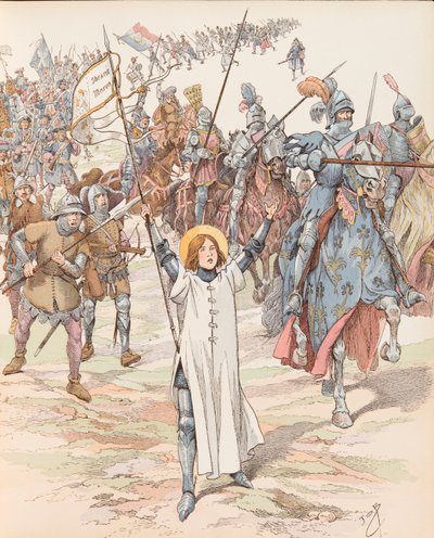 Joan of Arc at the Head of Her Army by pseudonym for Onfray de Breville Jacques Job