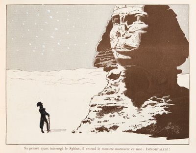 Napoleon Bonaparte before the Sphinx during his campaign of Egypt by pseudonym for Onfray de Breville Jacques Job