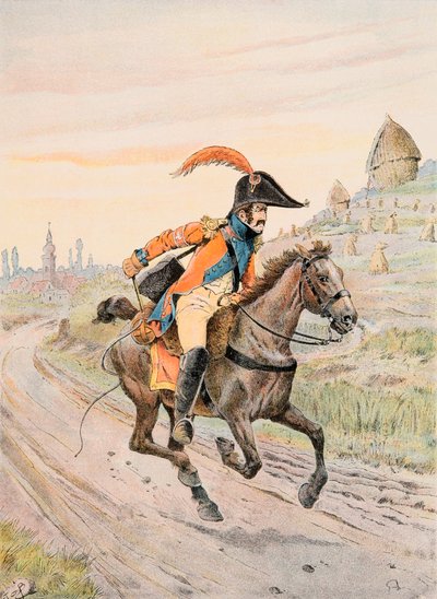 Outfit of French Troops: Courier du Prince de Neuchatel Under the First Empire by pseudonym for Onfray de Breville Jacques Job