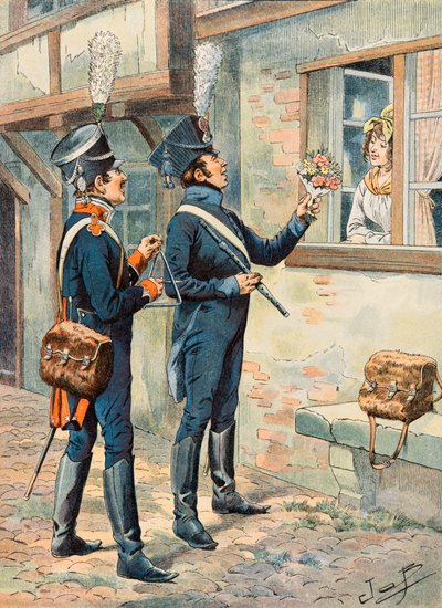 Musicians of Light Infantry under the First Empire by pseudonym for Onfray de Breville Jacques Job