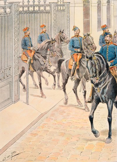 Outfit of French Troops at All Times: Hundred Gardes (Second Empire) by pseudonym for Onfray de Breville Jacques Job