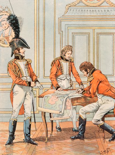 Outfit of French Troops at All Times: Aide de Camp of Vice Connetable Louis Alexandre Berthier by pseudonym for Onfray de Breville Jacques Job