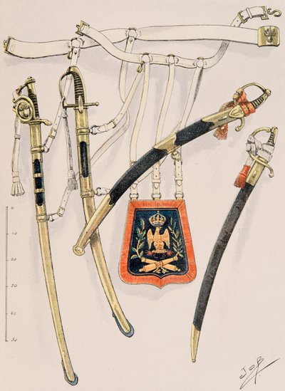 Outfit of French troops at all times: Imperial Guard Second Empire by pseudonym for Onfray de Breville Jacques Job