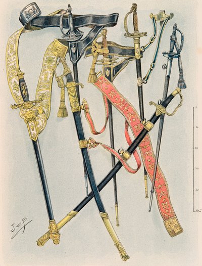 Outfit of the French Troops at All Times: The Arms of the States Majors, Regulation of the Year XII by pseudonym for Onfray de Breville Jacques Job