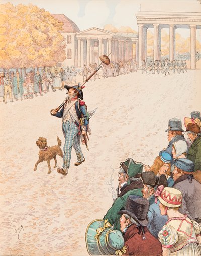 The entrance to Berlin (the troops of Napoleon 1st entered Berlin victorious in 1806) by pseudonym for Onfray de Breville Jacques Job
