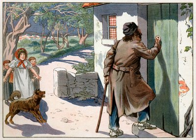Joachim Murat (1767-1815), deposed King of Naples, wandered in Provence after his flight from Naples in 1815. Engraving by Jacques Marie Gaston Onfray de Breville dit Job (1858-1931) by pseudonym for Onfray de Breville Jacques Job