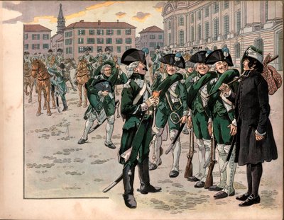 Joachim Murat (1767-1815) Joined the Regiment of Hunters of the Ardennes in 1787. Engraving by Jacques Marie Gaston Onfray de Breville dit Job by pseudonym for Onfray de Breville Jacques Job