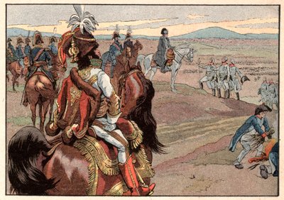 Napoleon I Bonaparte with Joachim Murat During the Surrender of Ulm in 1805 by pseudonym for Onfray de Breville Jacques Job