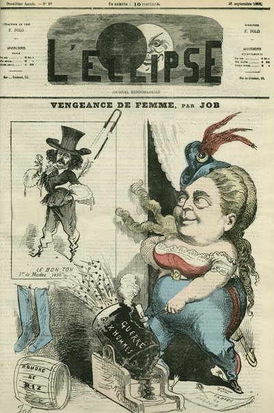 Olympe Audouard, French Feminist and His Enemy Jules Barbey d