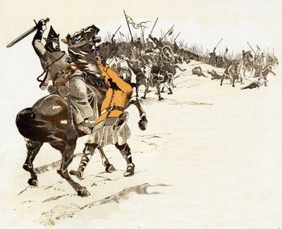 One never takes the chess king answer of Louis VI the Gros by killing the English soldier who had grabbed the bridle of his horse at the Battle of Brenneville by pseudonym for Onfray de Breville Jacques Job