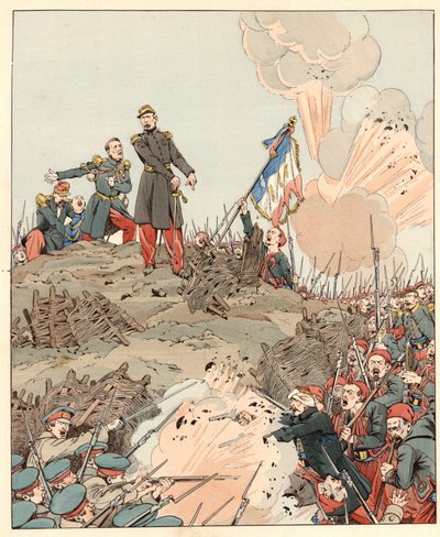 Siege of Sebastopol During the Crimean War by pseudonym for Onfray de Breville Jacques Job