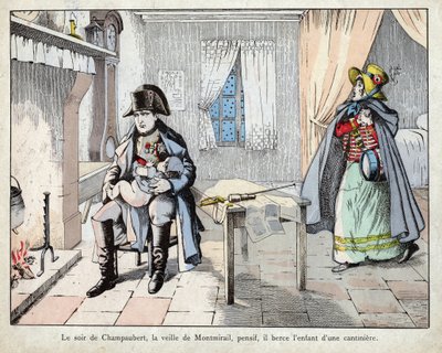 The Evening of the Battle of Champaubert by pseudonym for Onfray de Breville Jacques Job