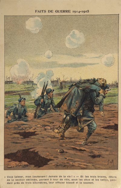 WW1: To Save the Boss (illustration) by pseudonym for Onfray de Breville Jacques Job