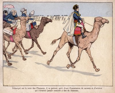 Napoleon in Egypt - Lithograph by Job by pseudonym for Onfray de Breville Job