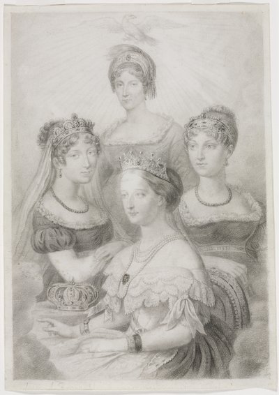 Bonaparte Women by studio of A. W. A. Plâté Studio (Ceylonese)