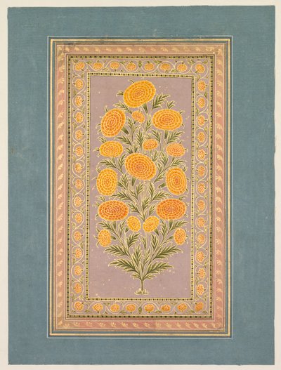 Flowering Marigold by style of Hunhar II
