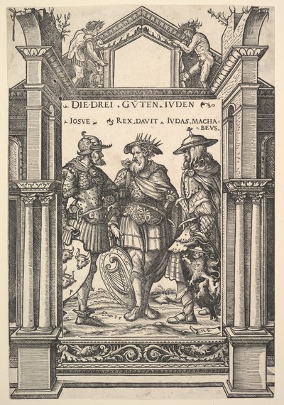 The Three Jewish Heroes, from Heroes and Heroines by the Elder Hans Burgkmair