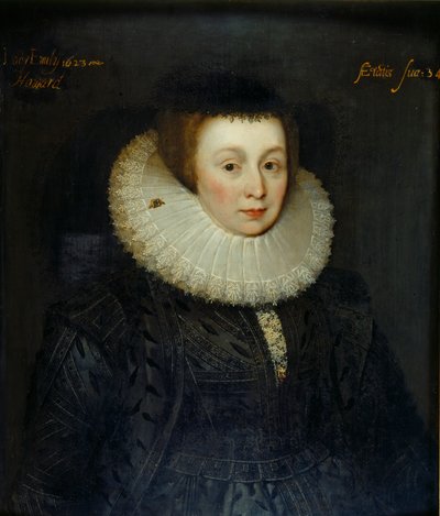 Portrait of Lady Emily Howard by the Younger School of Marcus Gheeraerts