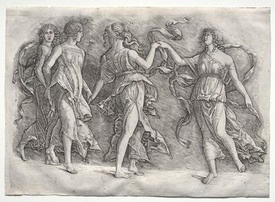 Four Dancing Muses by the so called Premier Engraver
