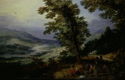 Mountain Road with Travelers, c. 1610-25 by the younger Joos de Momper