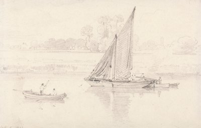 The Thames at Kew, February 9, 1806 by unknown artist
formerly John Constable