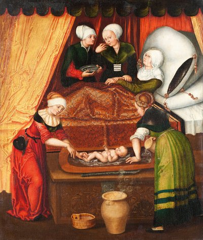 Birth of the Virgin Mary by workshop of Lucas Cranach the Elder