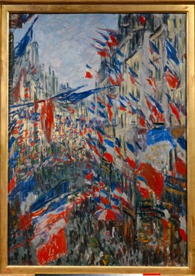 クロード・モネ、「Rue Saint-Denis Festivities on La Rue Saint-Denis in Paris, Feast 30 June 1878
