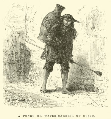 A pongo or water-carrier of Cuzco  by Edouard Riou