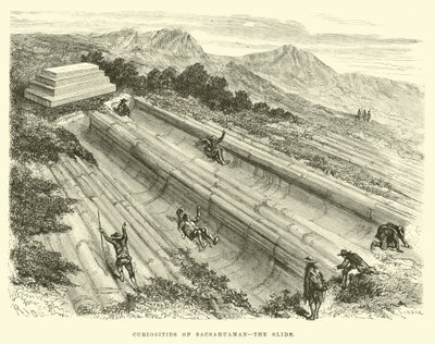 Curiosities of Sacsahuaman, the slide  by Edouard Riou