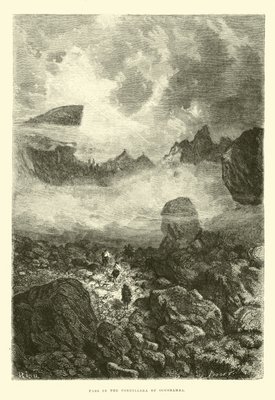 Pass in the Cordillera of Occobamba  by Edouard Riou