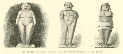 Statuettes of Gold, Silver, and, Electrum, Period of the Incas  by Edouard Riou