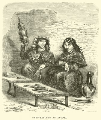 Tart-sellers at Acopia  by Edouard Riou
