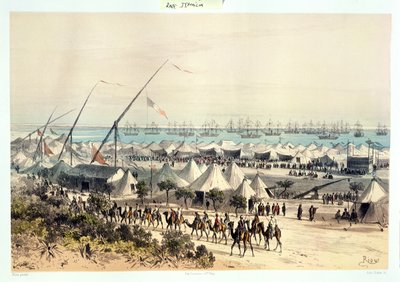The Inauguration Procession of the Suez Canal at the harbour of Ismailiya, from 