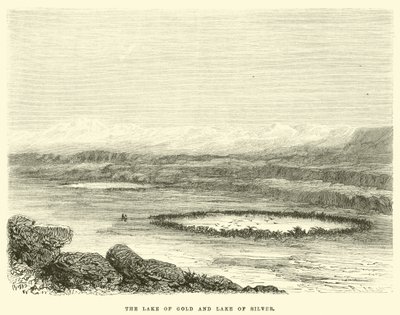 The Lake of Gold and Lake of Silver  by Edouard Riou