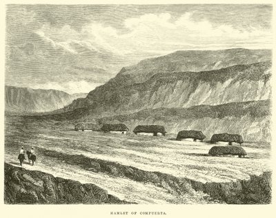 Hamlet of Compuerta  by Edouard Riou