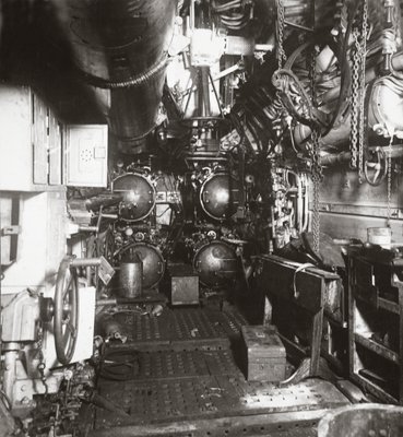 German sailors inside the torpedo room of a U-boat during World War... News  Photo - Getty Images