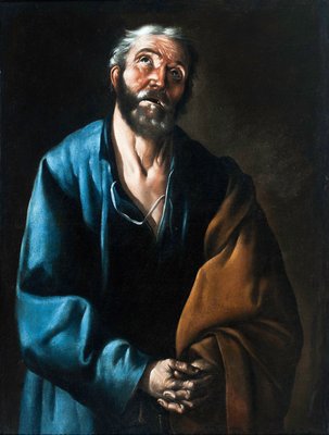 Tears Of St Peter By Francisco De Zurbaran