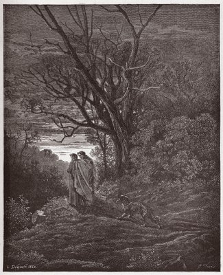 The Divine Comedy (La Divina Commedia, La Divine Comedie), Inferno, Canto  1: The she-wolf appears - by Dante Alighieri (1265-1321) - Illustration by  Gustave Dore (1832-1883)