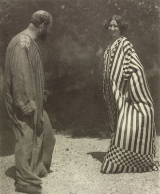Gustav Klimt and Emilie Flöge, c. 1909.  by Heinrich Böhler